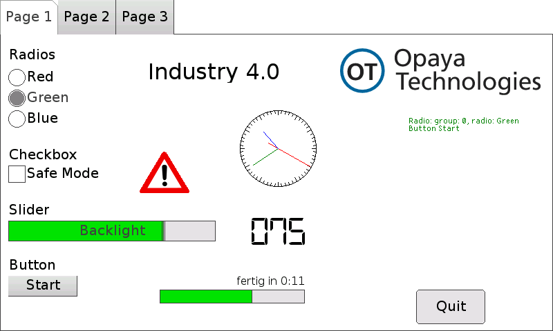 Screenshot Panel I